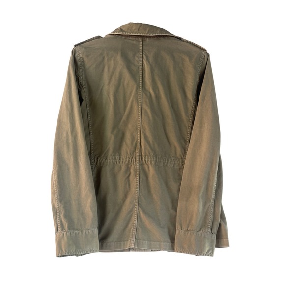 Madewell Utility Field Jacket Womens Small Olive Green Military Cotton Coat - Picture 5 of 11